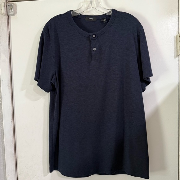 Theory Other - Theory  Navy Blue Henley Shirt